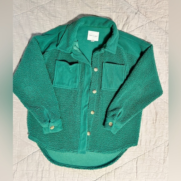 Oversized green American Eagle button up - Picture 3 of 3